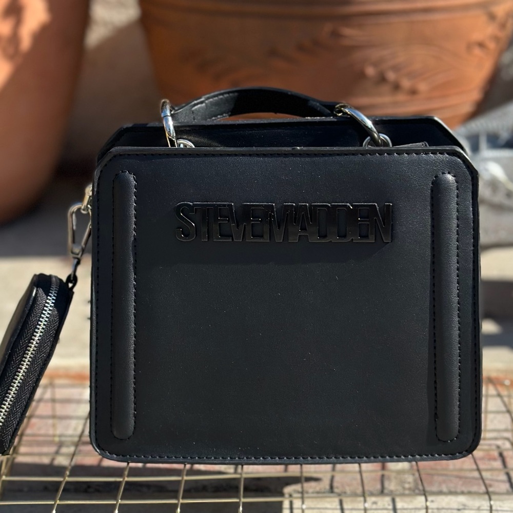 Steve Madden Black Men's Briefcase